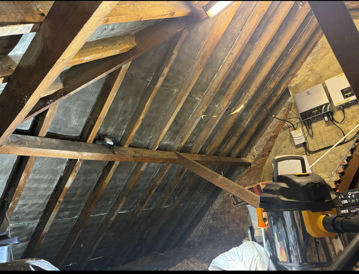 Spray Foam Removal Near Electrics – after