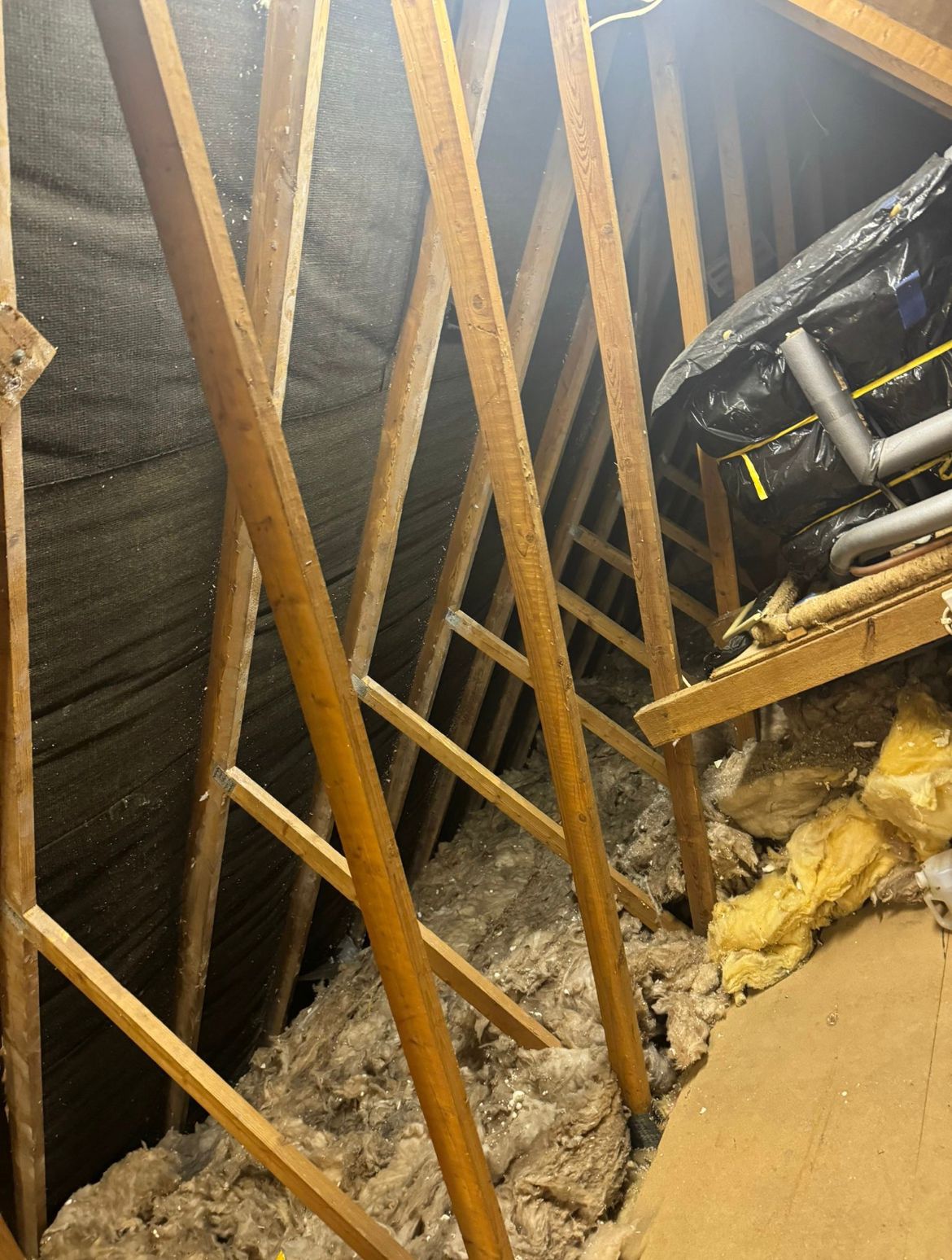 Attic Spray Foam Removed Cleanly – after