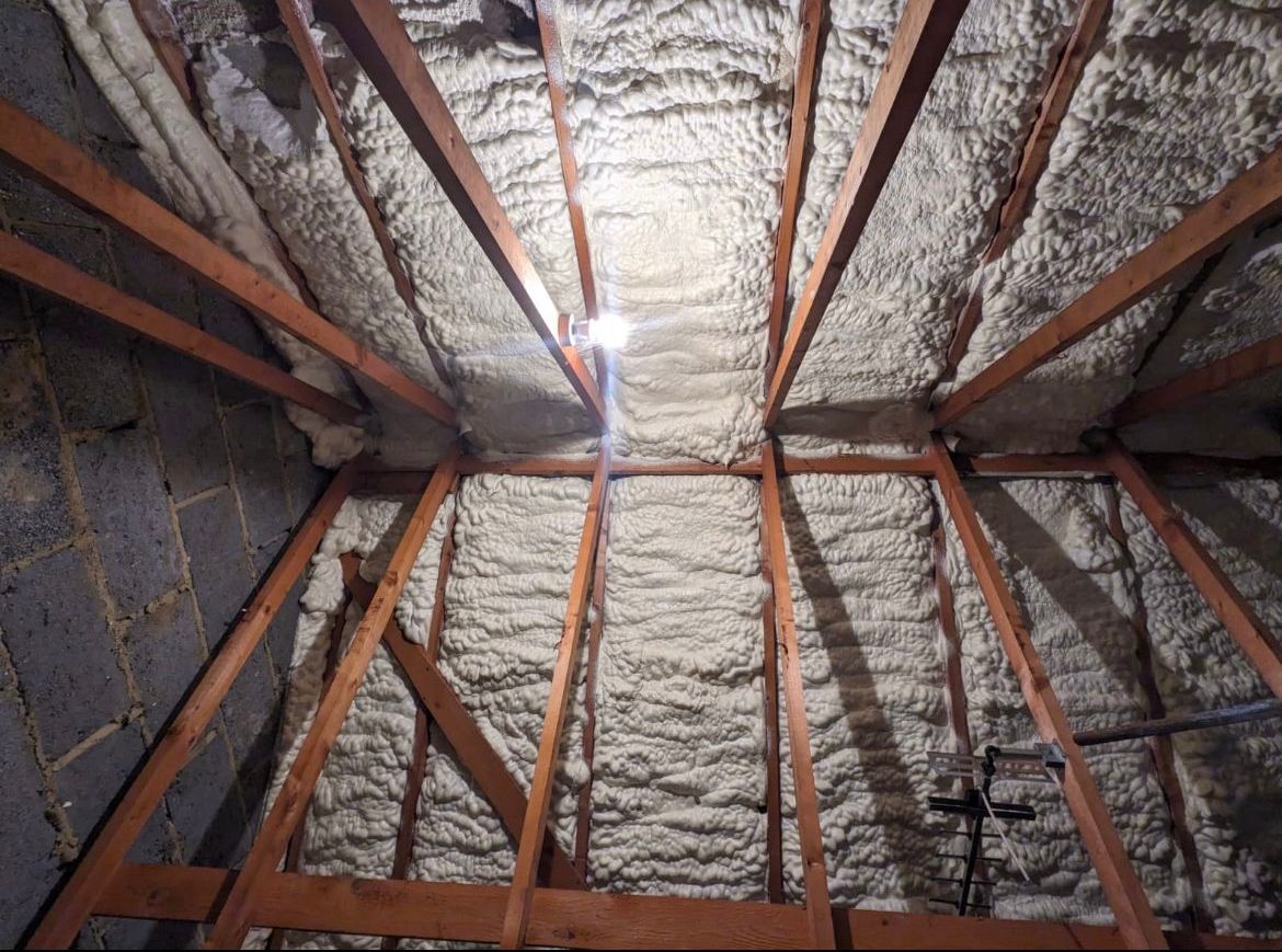 Tall Small Roof Space Cleared – before